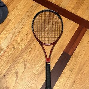 Prince Red and Black Tennis Racket